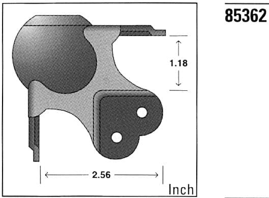 Ohio Travel Bag Wheels & Feet 30mm Stackable Ball Corner Offset Double-Hole, #85362-Z 85362-Z