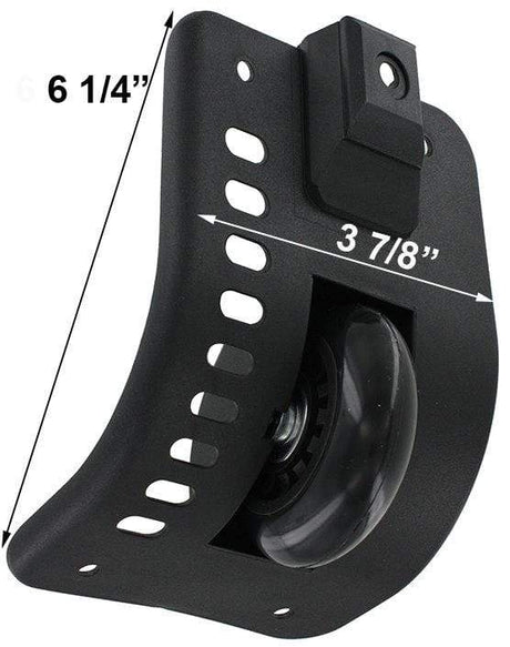 Ohio Travel Bag Wheels & Feet 65mm Black, Ball Bearing Wheel with Housing Pair, Plastic, #L-3816 L-3816