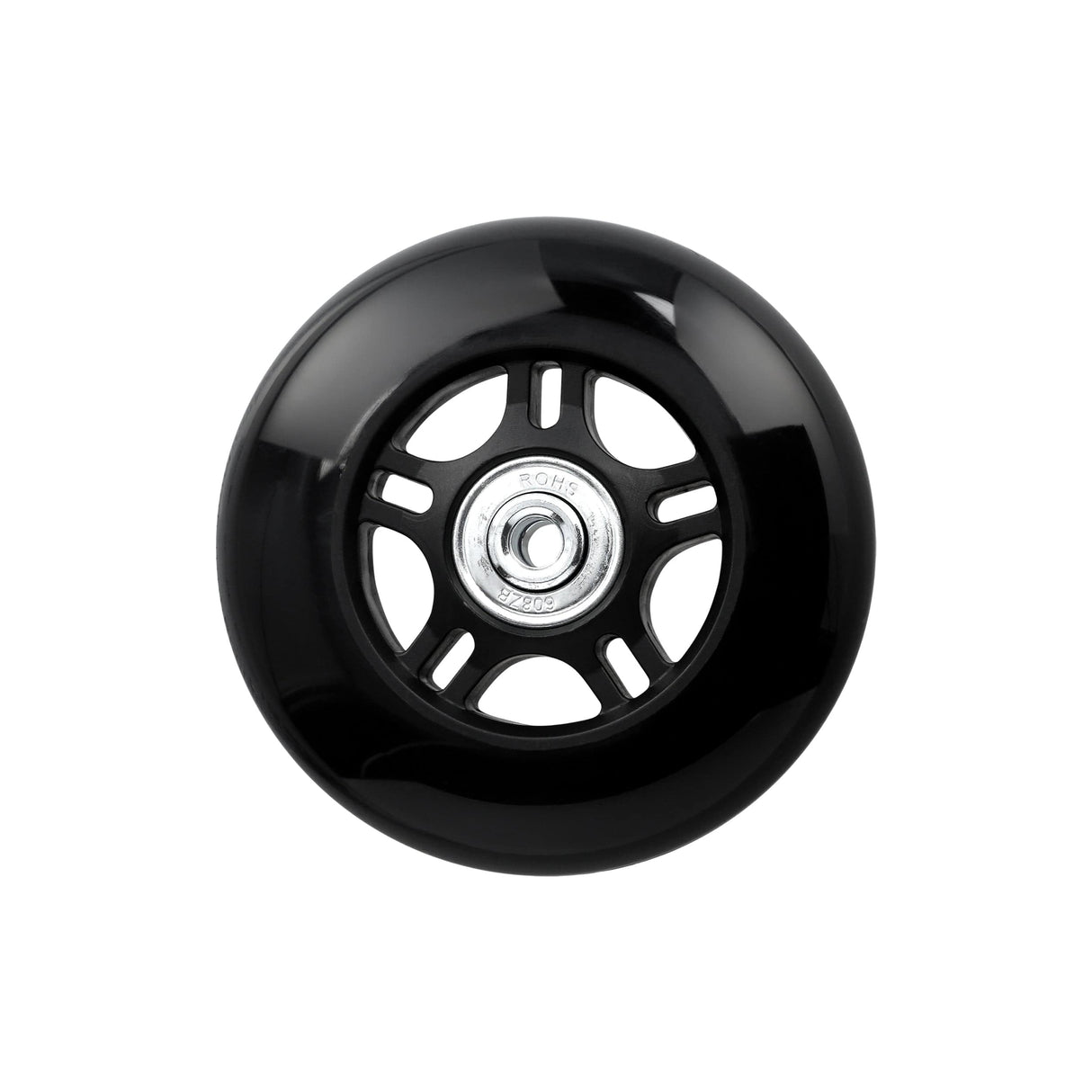 Ohio Travel Bag Wheels & Feet 84mm Black, Ball Bearing Inline Skate Wheel, Plastic, #L-3806 L-3806