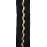 Ohio Travel Bag Zippers #10, 12"inch, Black with Brass Teeth, Closed End Zipper, Nylon, #9CEB-12-BLK 9CEB-12-BLK