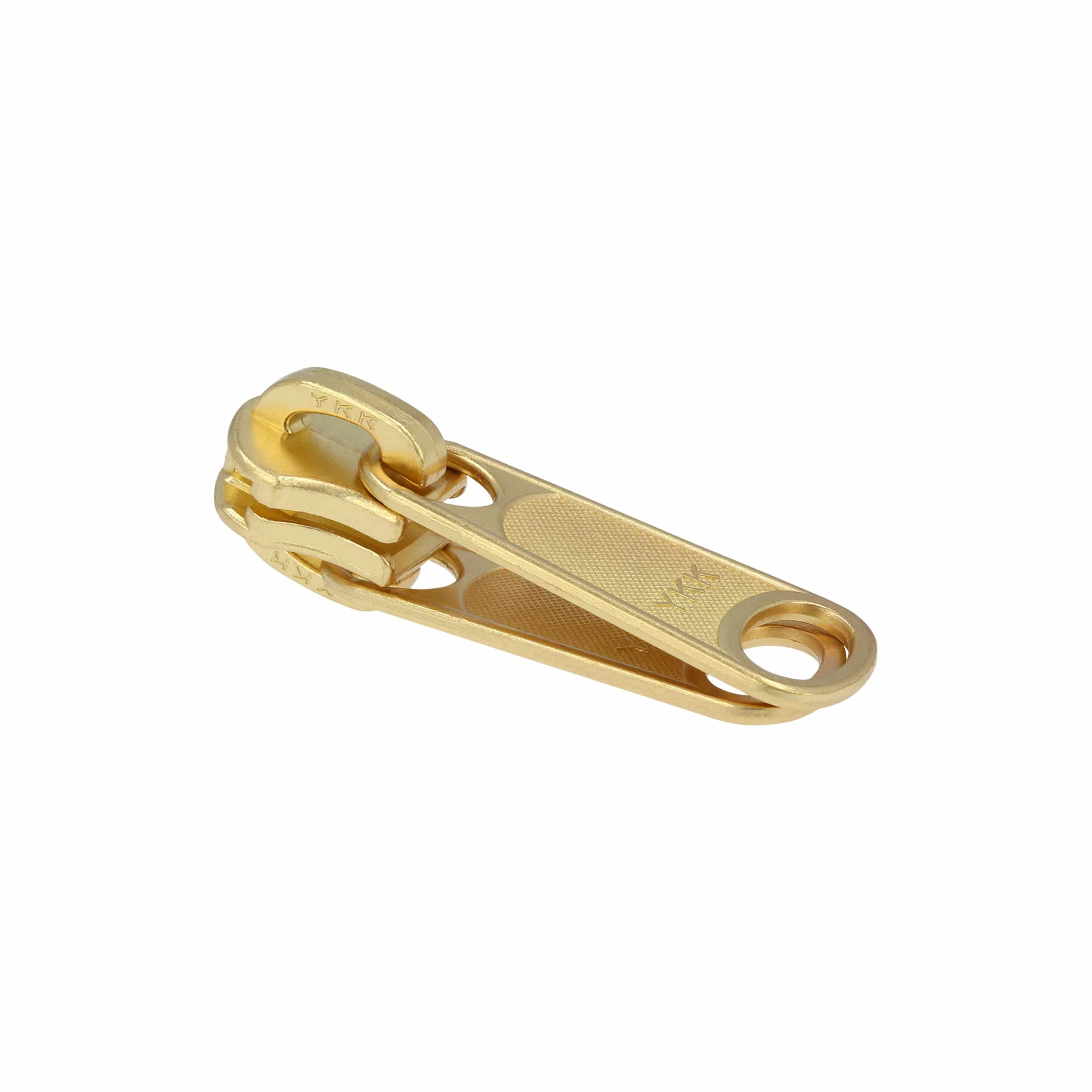 #10 Brass, Metal, YKK Long Tab Reversible Notch-Lock Slider, Zinc Allo