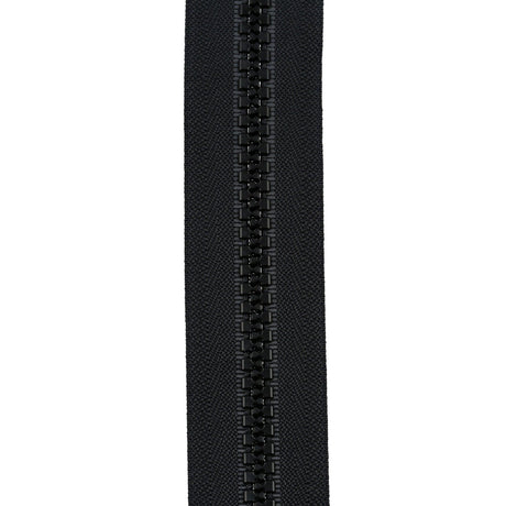 Ohio Travel Bag Zippers #10 Vislon Reversible Zipper 72in Black, #10VRV-72-BLK 10VRV-72-BLK
