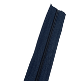 Ohio Travel Bag Zippers #2.5 Navy, YKK 5/8in Coil Zipper Chain, Zinc Alloy, #2.5C-W-NVY 2.5C-W-NVY