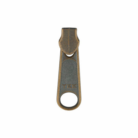 Ohio Travel Bag Zippers #4.5 Antique Brass, YKK Long Tab Swivel Slider, Zinc Alloy, #4.5C-1-ANTB 4.5C-1-ANTB