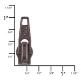 Ohio Travel Bag Zippers #4.5 Brown, YKK Auto-Lock Slider, Zinc Alloy, #4.5C-2-BRO 4.5C-2-BRO