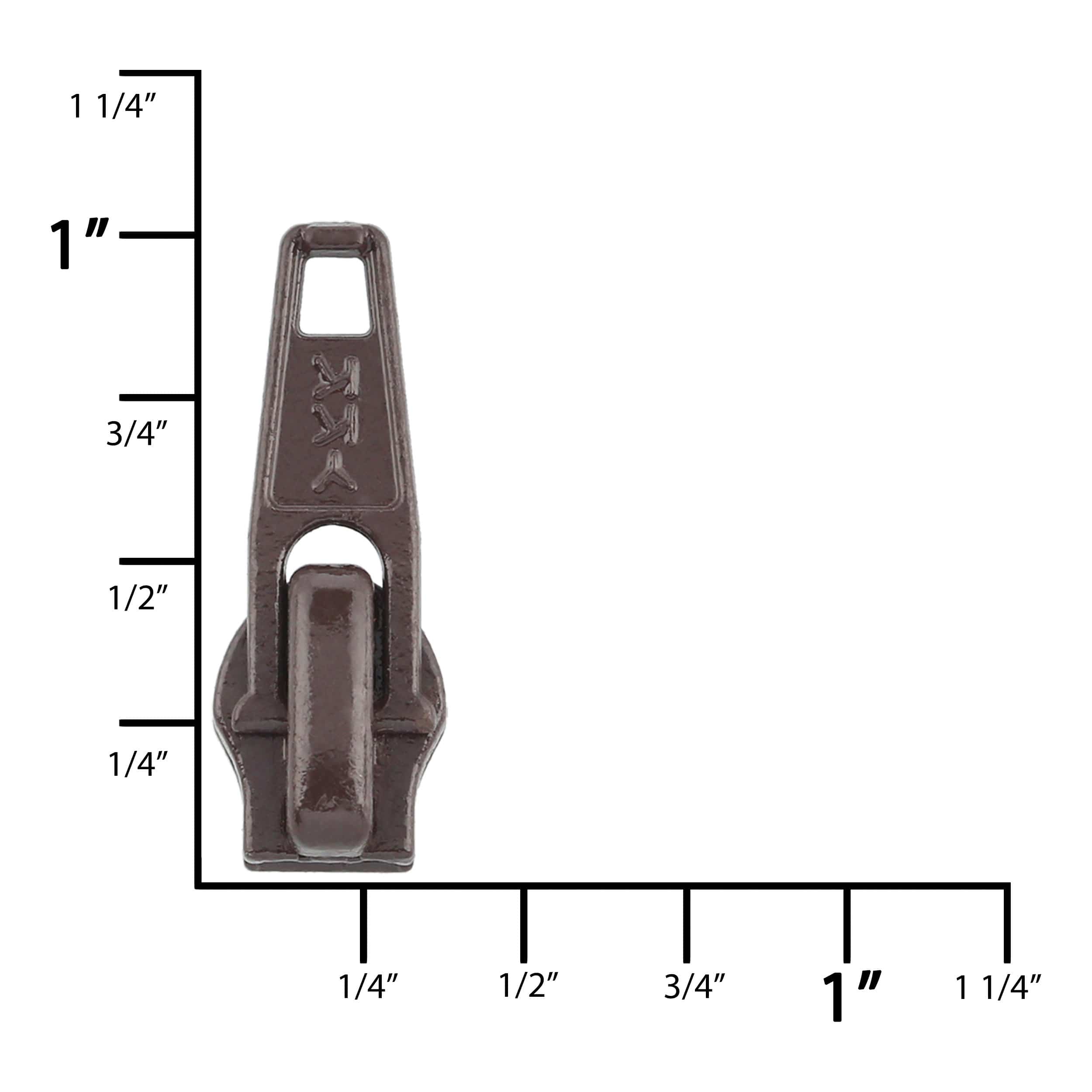 Ohio Travel Bag Zippers #4.5 Brown, YKK Auto-Lock Slider, Zinc Alloy, #4.5C-2-BRO 4.5C-2-BRO