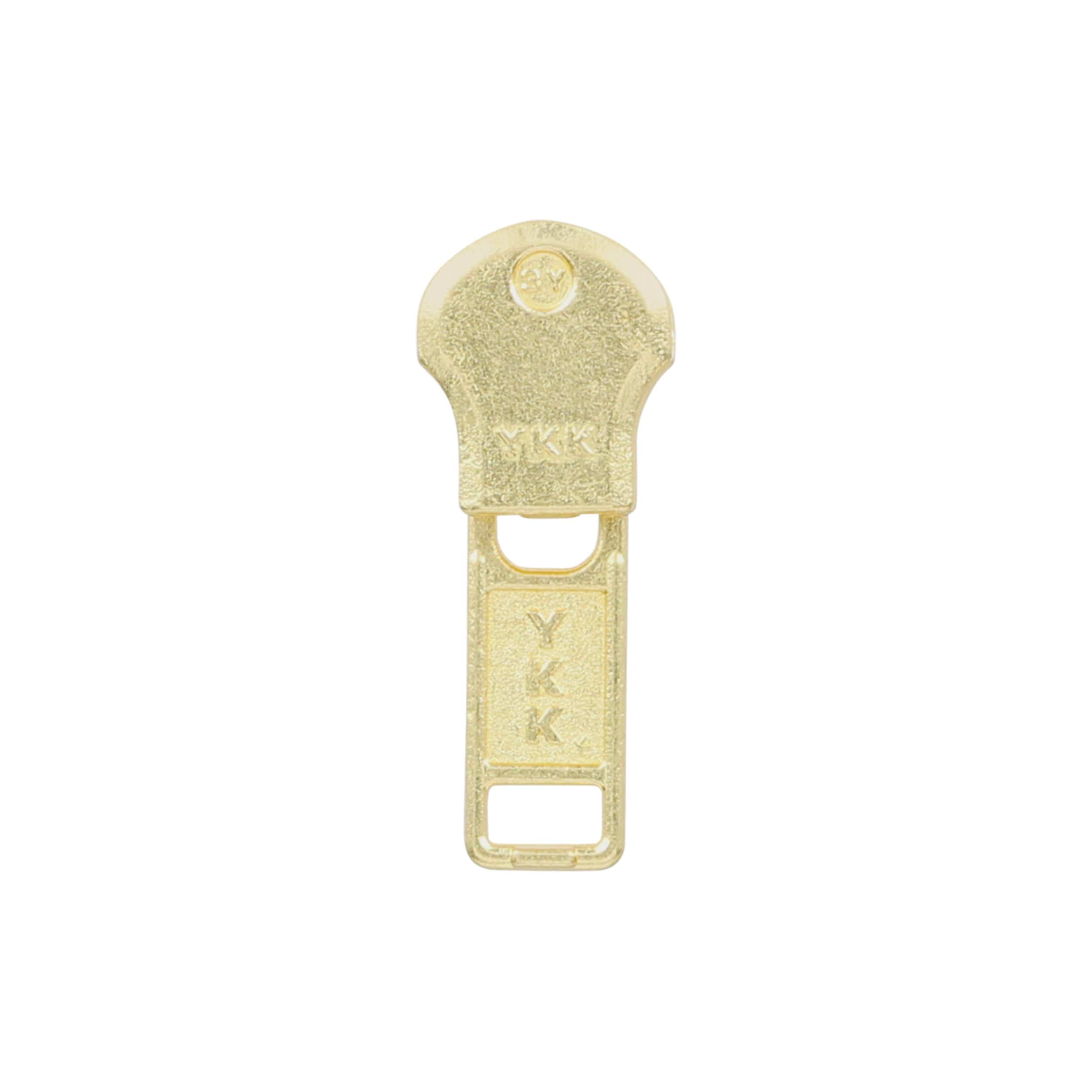 #4 Brass, Metal, YKK Auto Lock Slider, Zinc Alloy, #4M-2-BP