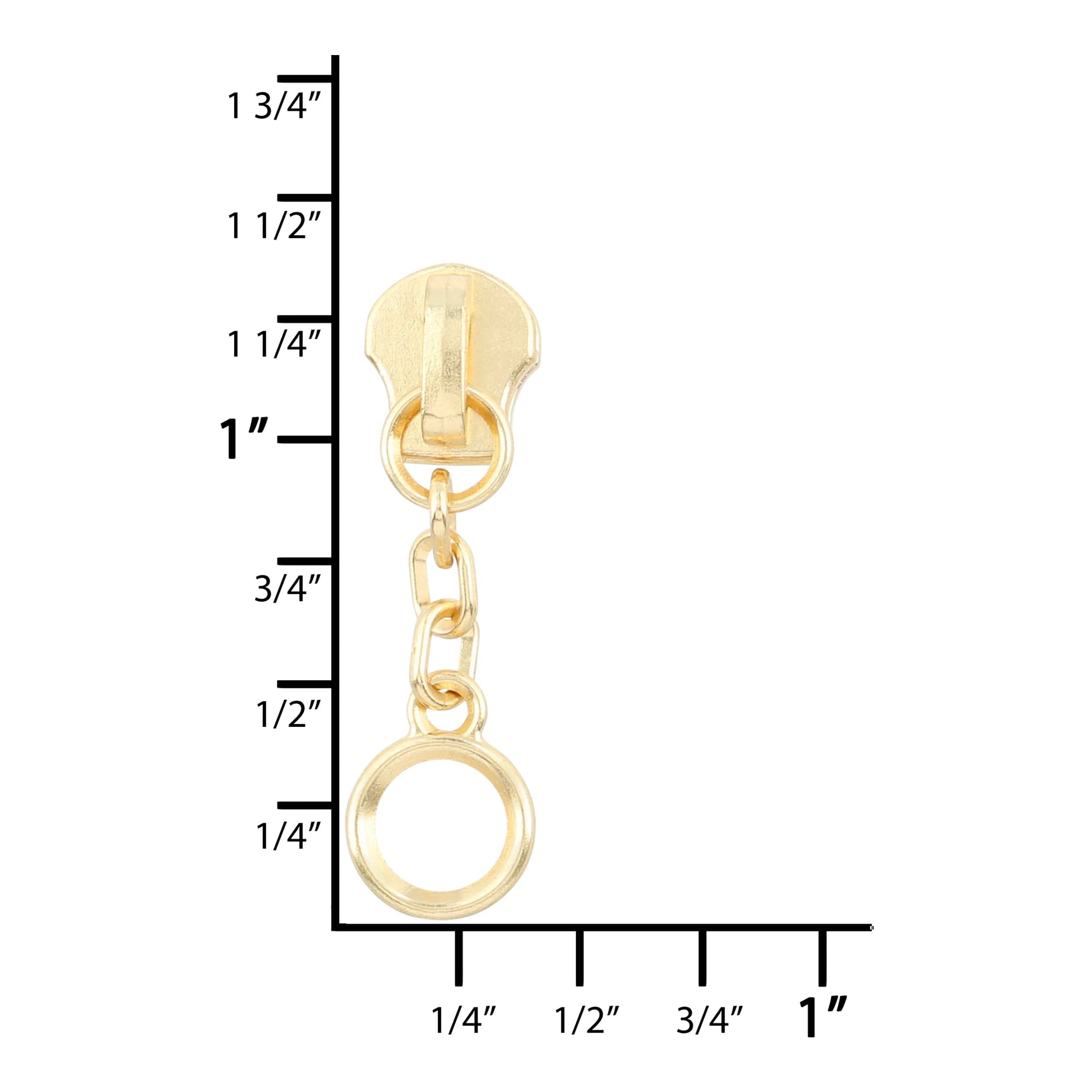 4 Brass, Metal, YKK Pull Chain Slider, Zinc Alloy – Weaver Leather