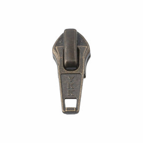 Ohio Travel Bag Zippers #5 Antique Brass, YKK Short Tab Auto Lock Slider, Zinc Alloy, #5CN-3-ANTB 5CN-3-ANTB