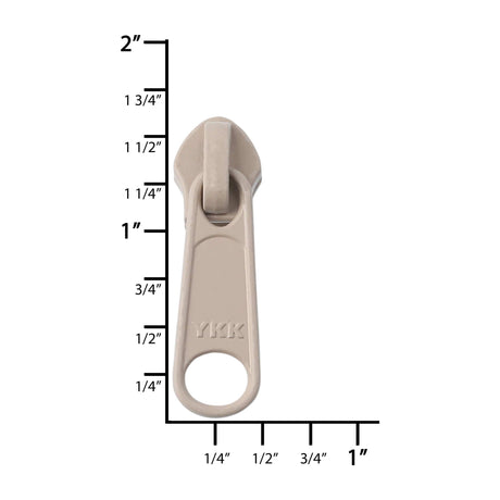 Ohio Travel Bag Zippers #5 Beige, YKK Long Tab Semi Swivel Slider, Zinc, #5CN-1-BGE 5CN-1-BGE