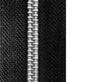 Ohio Travel Bag Zippers #5, Black, YKK Zipper Chain, Zinc Alloy, #5M-BLK-ALUM 5M-BLK-ALUM