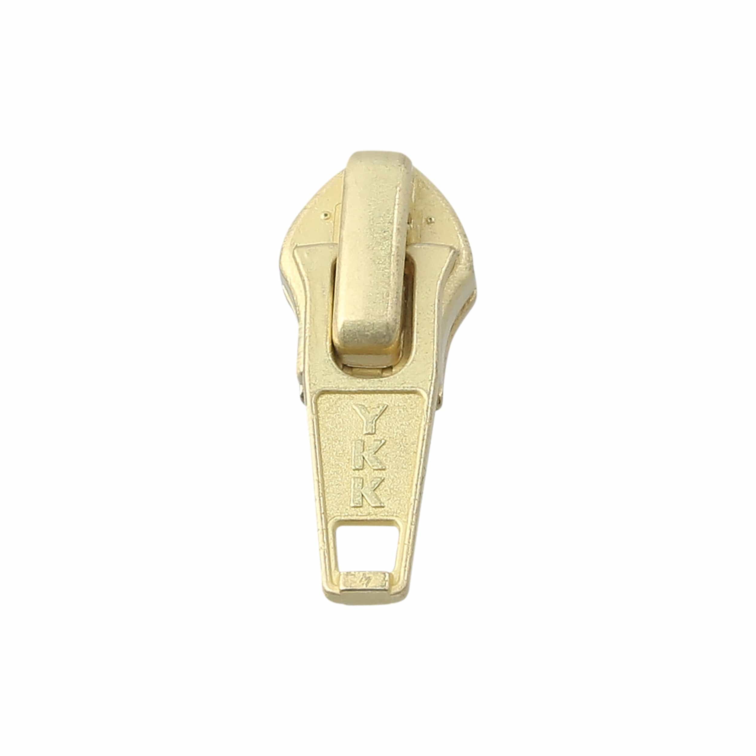 Zipper Repair Kit - #5 Brass YKK Zipper Pulls - Auto Locking Long
