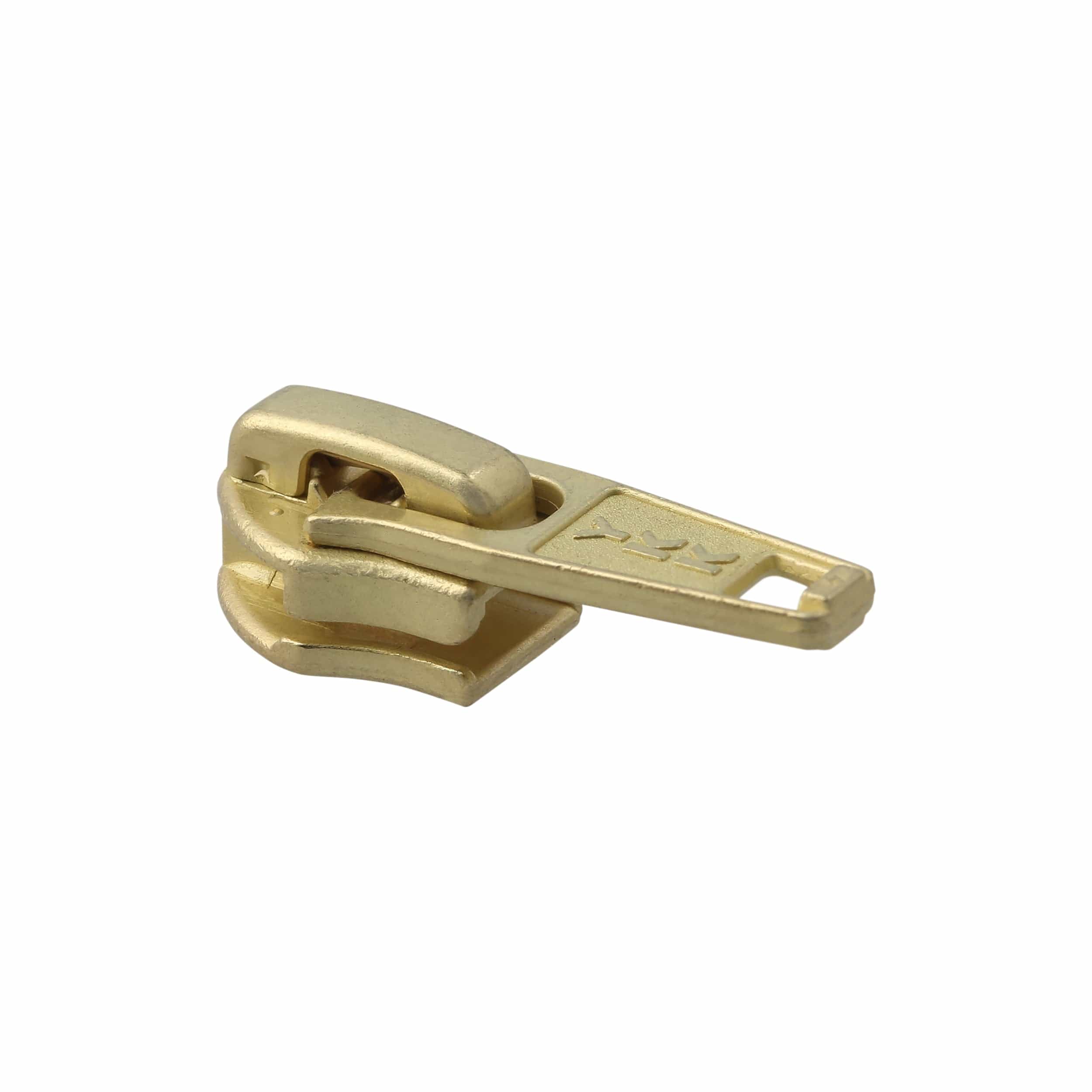 #5 Brass, YKK Short Tab Auto Lock Zipper Slider, Zinc Alloy, #5CN-3-BP