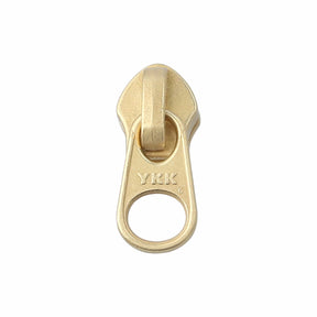 Ohio Travel Bag Zippers #5 Brass, YKK Short Tab Semi Swivel Slider, Zinc Alloy, #5CN-2-BP 5CN-2-BP