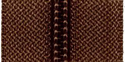Ohio Travel Bag Zippers #5 Brown with Brown, YKK Wide Zipper Chain, Zinc Alloy, #5CN-W-BRO 5CN-W-BRO