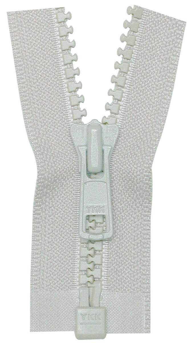 Ohio Travel Bag Zippers #5 Vislon&reg; Jacket Zipper 30in White, #5VF-30-WHT 5VF-30-WHT