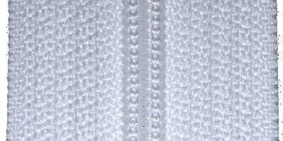 Ohio Travel Bag Zippers #5 White with White, YKK Zipper Chain, Zinc Alloy, #5CN-WHT 5CN-WHT