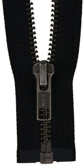 Ohio Travel Bag Zippers #6 Jacket Zipper 30in Black With Antique Nickel Teeth, #6JK-30-BLK-ANTN 6JK-30-BLK-ANTN
