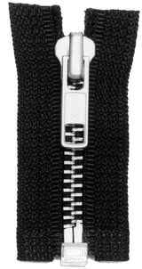 Ohio Travel Bag Zippers #6 Jacket Zipper 30in Black With Real Nickel Teeth, #6SN-30-BLK 6SN-30-BLK