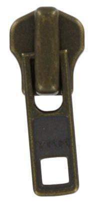 Ohio Travel Bag Zippers #7 Antique Brass, YKK Lock Slider, Zinc Alloy, #7M-1-ANTB 7M-1-ANTB