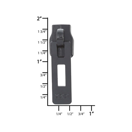 Ohio Travel Bag Zippers #9 Black, YKK Padlock Slider, Zinc Alloy, #9C-3-BLK 9C-3-BLK